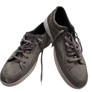 Dansko Vaughn Mens US 13.5-14 EU 47 Gray Milled Nubuck Leather Walking Shoe